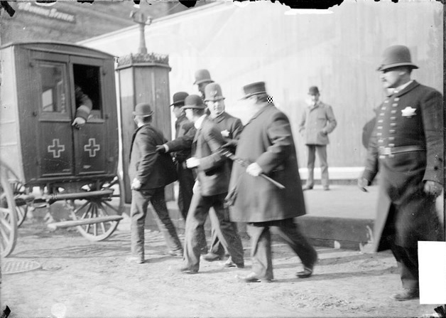Chicago City Railway strike arrest