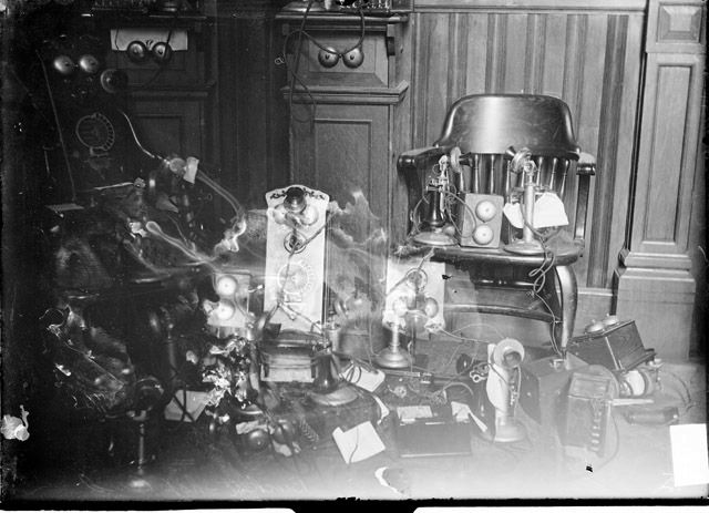 Telephones During a Bucket Shop Raid