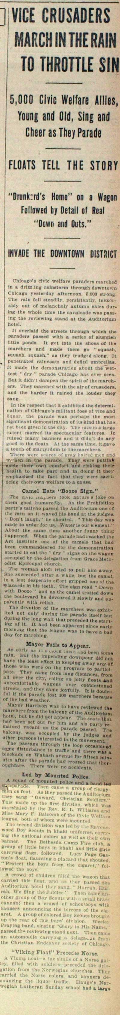 Marching on the Levee District